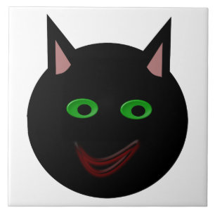 Halloween Black Cat Tile
