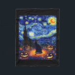 Halloween Black Cat Van Gogh Starry Night Cat Cost Fleece Blanket<br><div class="desc">Halloween Black Cat Van Gogh Starry Night Cat Costume Women</div>