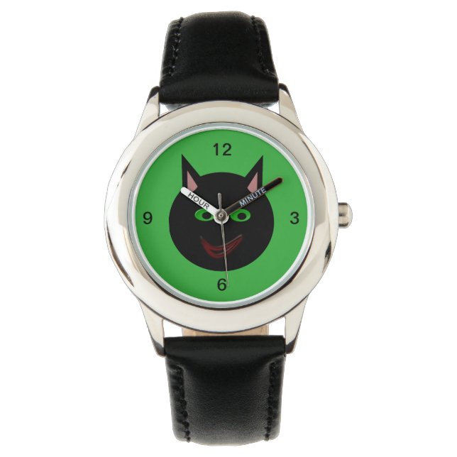 Halloween Black Cat Watch (Front)