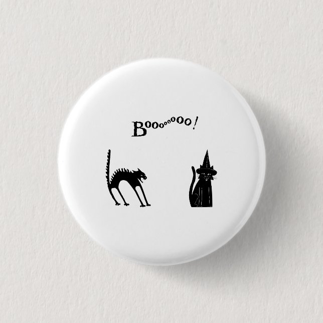 Halloween Black Cats  1 Inch Round Button (Front)