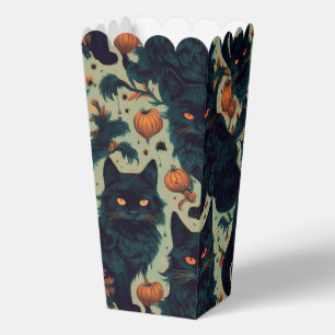 Halloween black cats favor box
