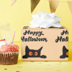 Halloween Black Cats Seamless Wrapping paper