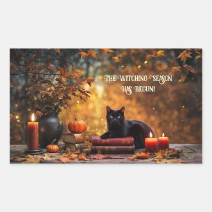 Halloween Black Cats Spell Books Mystical Sticker