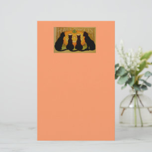 Halloween Black Cats Stationary Stationery