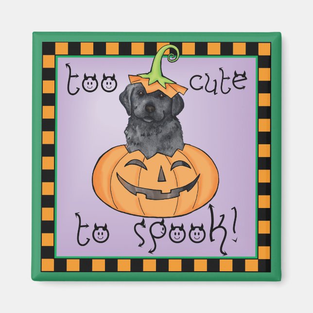 Halloween Black Lab Magnet (Front)