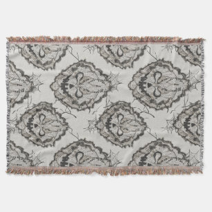 Halloween Black Lace Spiderweb Blanket & Pillow –