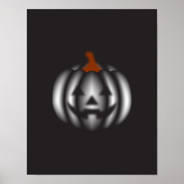 Halloween black pumpkin  poster (Front)