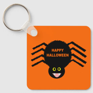 Halloween Black Spider Custom Keychain