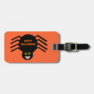 Halloween Black Spider Custom Luggage Tag