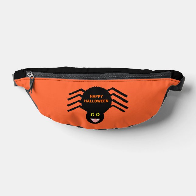 Halloween Black Spider Fanny Pack (Lay Down)