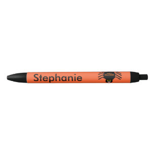 Halloween Black Spider Personalized Pen