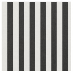 halloween black white vertical stripes fabric