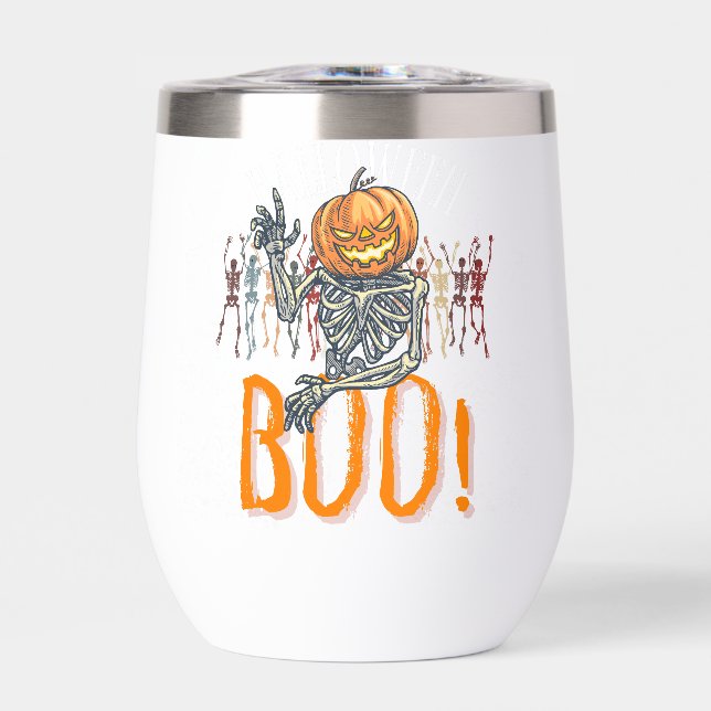 Halloween blanc et orange de marque personnalisée (Avant)