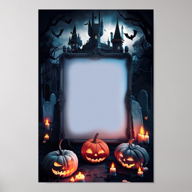 Halloween Blank Invitation Poster Frame #11 (Front)