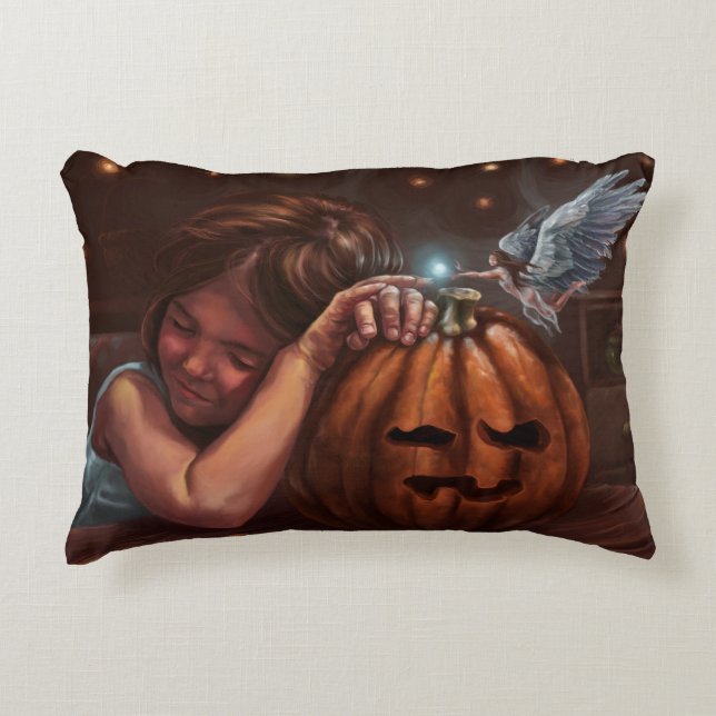 Halloween blessing accent pillow (Front)