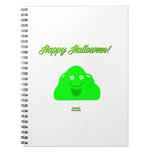 Halloween Blob Spiral Photo Notebook