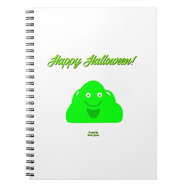 Halloween Blob Spiral Photo Notebook (Front)