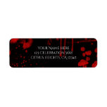 Halloween Blood Splatters Costume Party Invitation<br><div class="desc">Halloween Blood Splatters Costume Party Invitation Label. Customize with any text. Matching items available.</div>