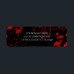 Halloween Blood Splatters Costume Party Invitation<br><div class="desc">Halloween Blood Splatters Costume Party Invitation Label. Customize with any text. Matching items available.</div>