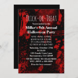 Halloween Blood Splatters Costume Party Invitation<br><div class="desc">Halloween Blood Splatters Costume Party Invitation.</div>