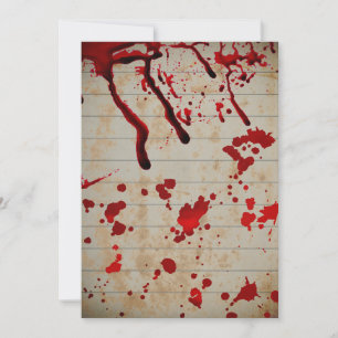 Halloween Bloody drops Invitation