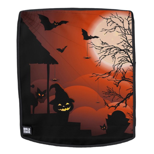 Halloween Bloody Moonlight Nightmare Backpack (Removable Face)
