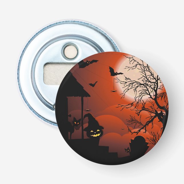 Halloween Bloody Moonlight Nightmare Bottle Opener (Front)