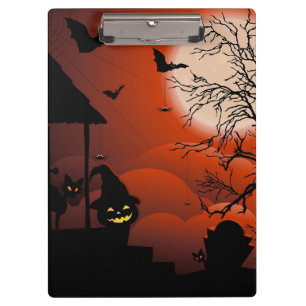 Halloween Bloody Moonlight Nightmare Clipboard