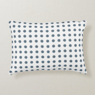 Halloween Blue Polka Dot Eyes Accent Pillow