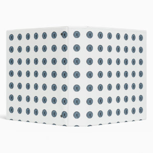 Halloween Blue Polka Dot Eyes Binder