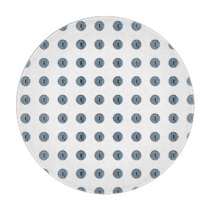 Halloween Blue Polka Dot Eyes Cutting Board