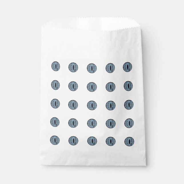 Halloween Blue Polka Dot Eyes Favour Bag (Front)