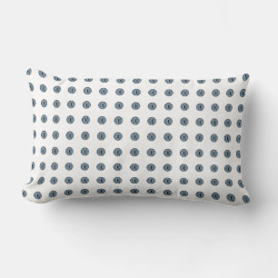 Halloween Blue Polka Dot Eyes Lumbar Pillow