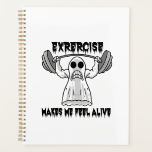 Halloween Bodybuilder Gym Fitness - Ghost Workout Planner