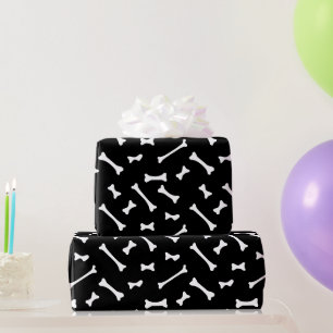 Halloween Bones Ghost Wrapping Paper