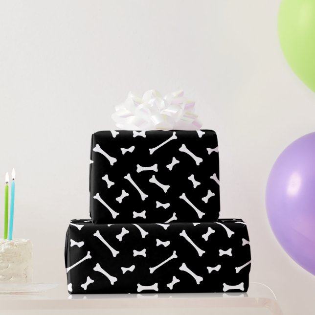 Halloween Bones Ghost Wrapping Paper (Party Gifts)