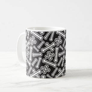 Halloween Bones Pattern Coffee Mug