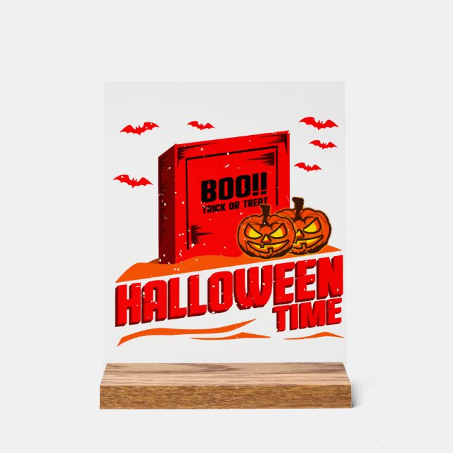 Halloween Boo                             Acrylic Sign (Front)