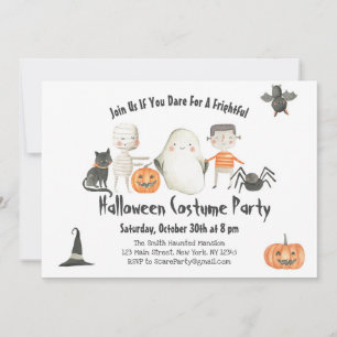 Halloween Boo Bash Invitation-Costume Party-Spooky Invitation