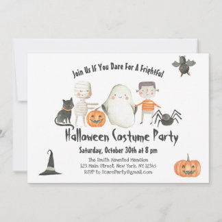 Halloween Boo Bash Invitation-Costume Party-Spooky Invitation