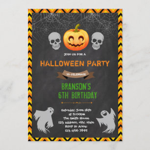 Halloween Boo bash party invitation