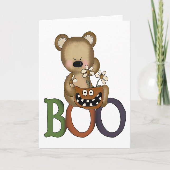 Halloween Boo Bear Card (Front)