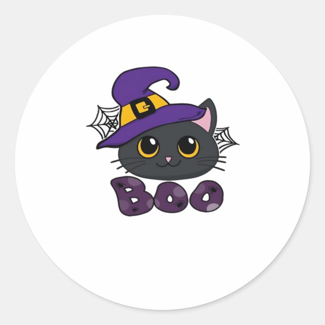Halloween Boo Boo Crew Classic T-Shirt Classic Round Sticker (Front)
