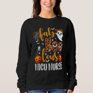 Halloween Boo Boo Crew Faboolous Nicu Nurse Nicu Sweatshirt