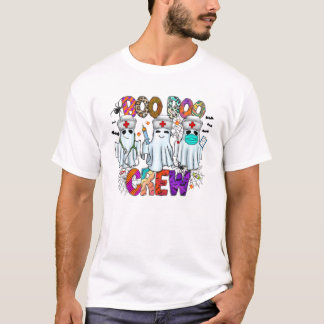 Halloween Boo Boo Crew Nurse CMA EMT STNA DSP LPN T-Shirt