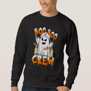 Halloween Boo Boo Crew Nurse Ghost Matching Nursin Sweatshirt