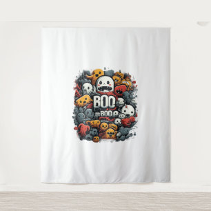Halloween Boo Boo Crew Nurse Spooky Festival Tapestry