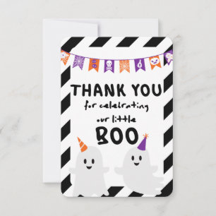 Halloween Boo Carte de remerciements