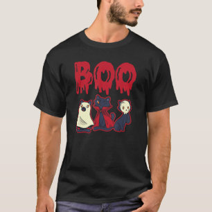 Halloween Boo Cats Halloween T-Shirt