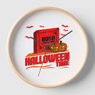 Halloween Boo                             Clock